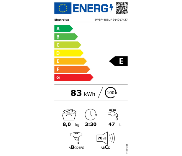 ELECTROLUX EW6F448BUP 8kg 1400 obr - 411971 - zdjęcie 2
